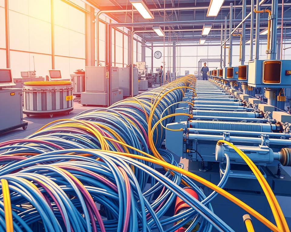 Quality Control in Fiber Cable Sheathing Line Production