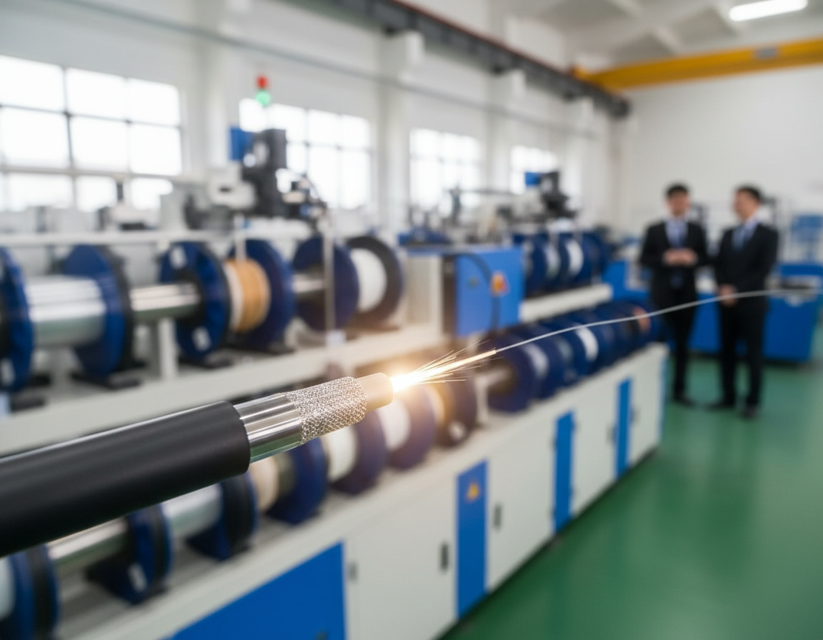 All-Dielectric Cable Construction on an FTTH Production Line