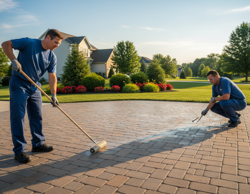 Routine Paver Maintenance and Sealing in Lewis Center