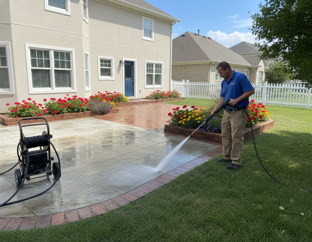 Before And After Pressure Washing House in Medford OR